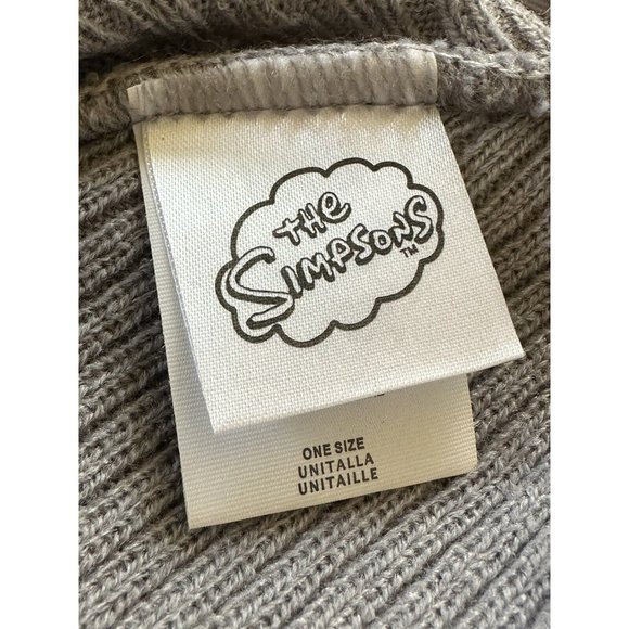 The Simpsons Grey Beanie Embroidered Lisa Simpson - Picture 4 of 4
